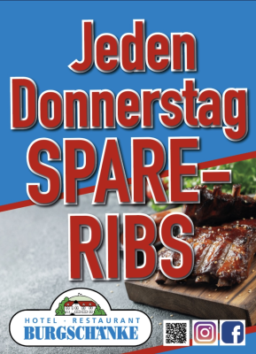 Spare-Ribs jeden Donnerstag